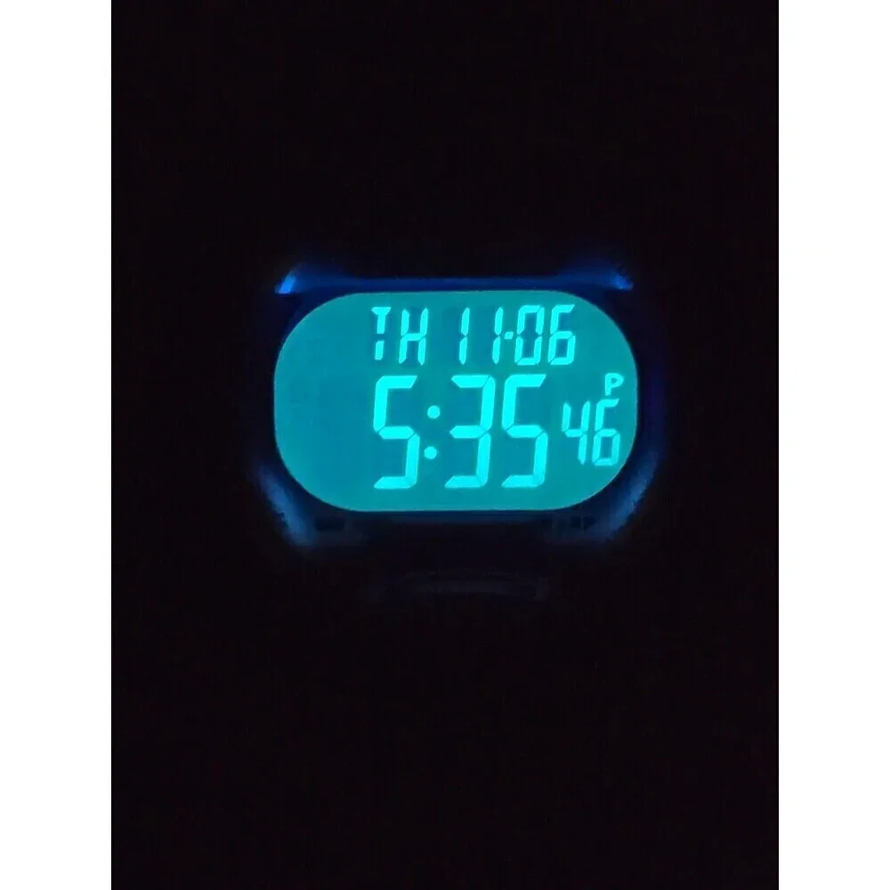 Timex Ironman Womens 36mm 30 Lap Indiglo Digital Purple Black WR 50M New Battery